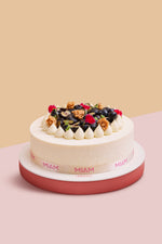 Load image into Gallery viewer, Eggless Fresh Blueberries &amp; Vanilla Cake
