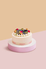 Load image into Gallery viewer, Eggless Fresh Blueberries &amp; Vanilla Cake
