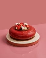 Load image into Gallery viewer, Dark Chocolate &amp; Strawberries Entremet
